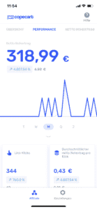 Geldmaschine 3.0 Einnahmen bei Copecart